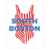 South Boston Bathing Suit Magnet & Greeting Card