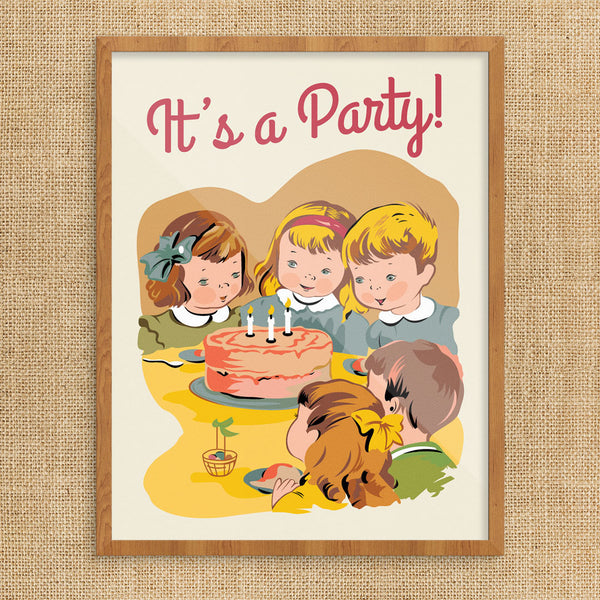 It's A Party Children's Birthday Party 11 x 14 Print