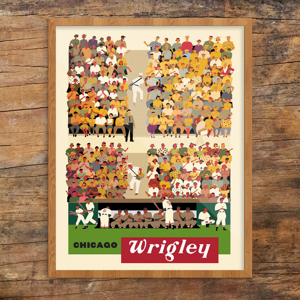 Chicago Wrigley Baseball Stands 11 x 14 Print