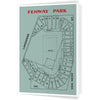 Fenway Park Architectural Layout 5 x 7 Greeting Card