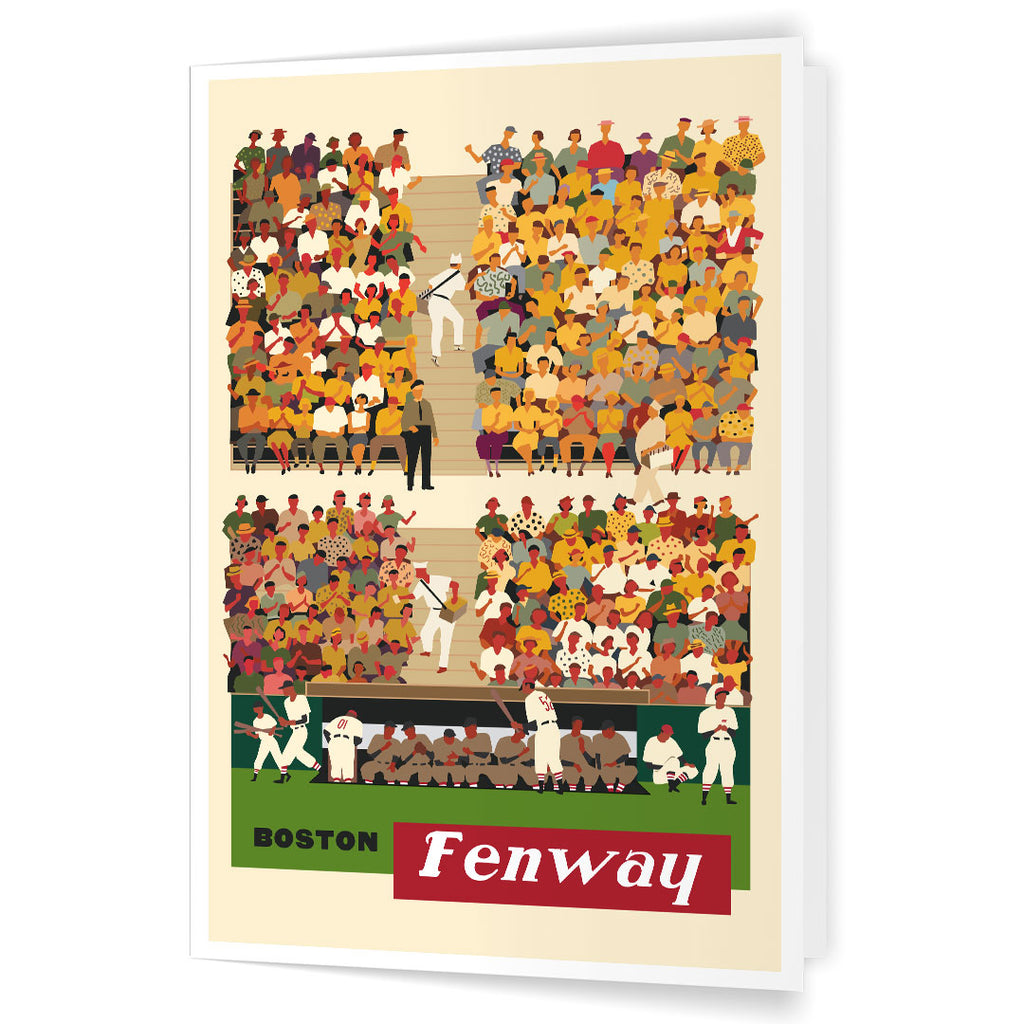 Boston Fenway Baseball Stands 5 x 7 Greeting Card