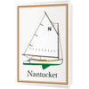 Nantucket Beetle Cat Sailboat 5 x 7 Greeting Card