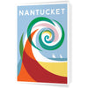 Nantucket Colorful Wave 5 x 7 Greeting Card