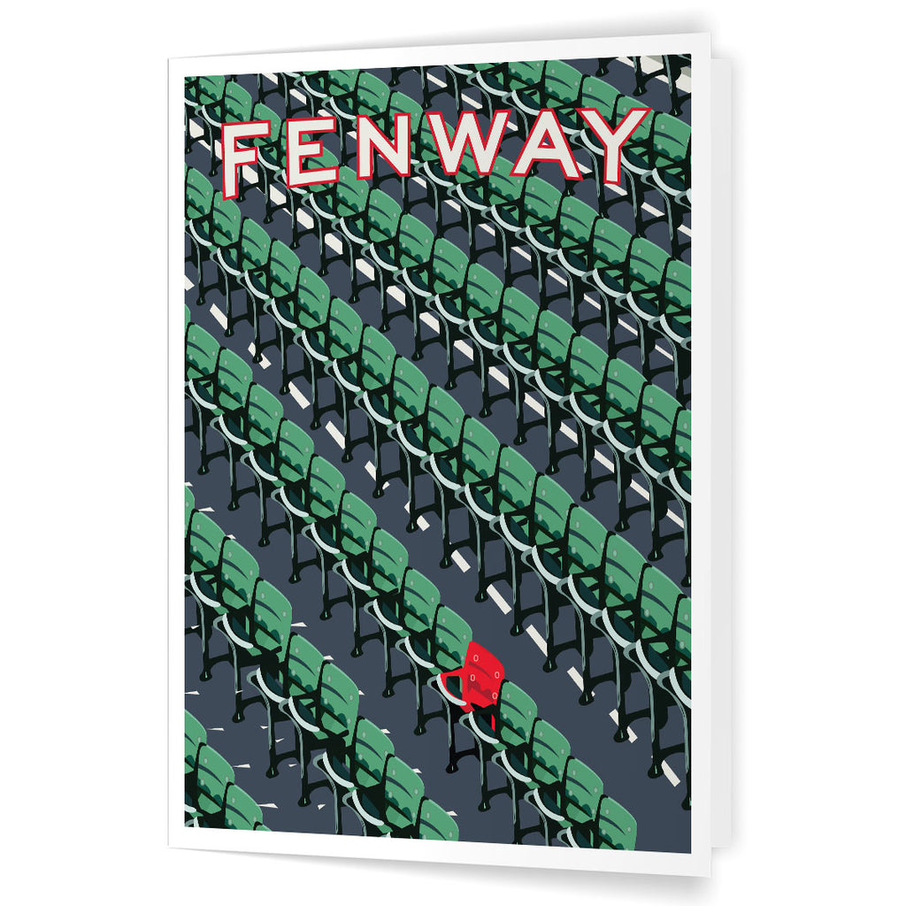 Fenway Park Ted Williams Red Seat 5 x 7 Greeting Card