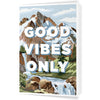 Good Vibes Only Paint By Number Mountain Scene 5 x 7 Greeting Card