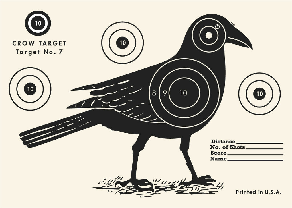 Crow Shooting Target Magnet