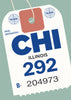 Chicago Luggage Tag Magnet