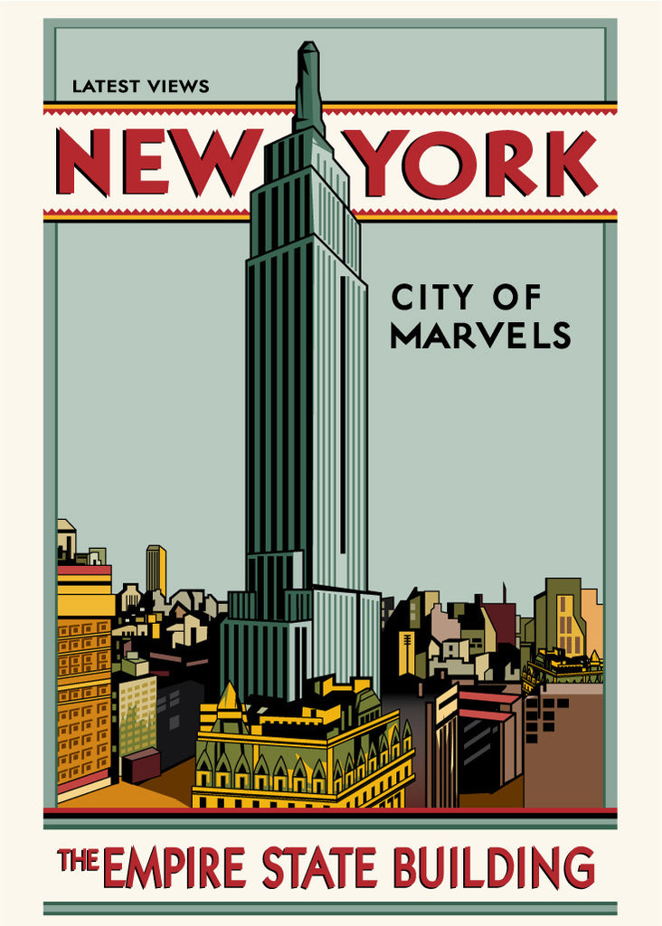 New York City Of Marvels Empire State Building Magnet