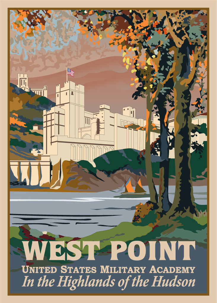 West Point in the Highlands of the Hudson Poster Magnet