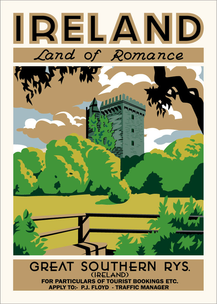 Ireland Land of Romance Poster Magnet