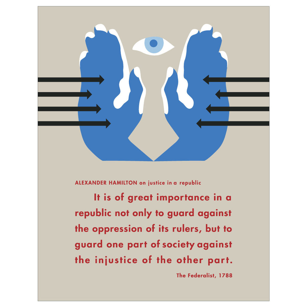 Alexander Hamilton Justice in a Republic Quote Magnet & Greeting Card