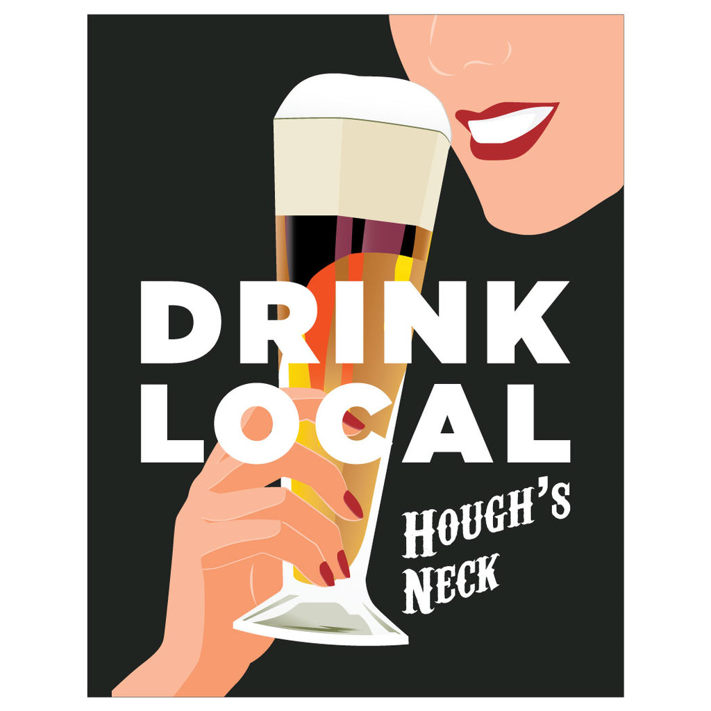 Drink Local Hough's Neck Magnet & Greeting Card