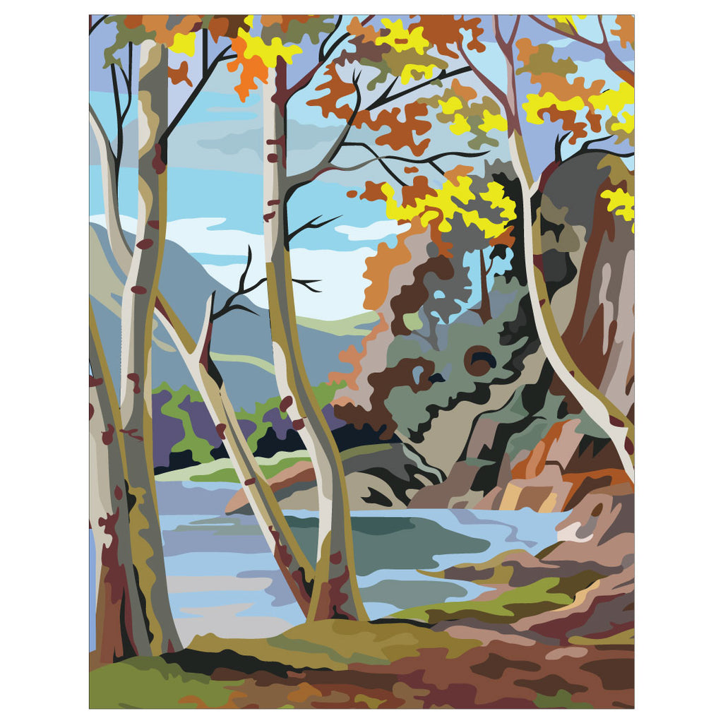 Millwood Pines Paint By Number Autumn Scene Finished Print - Not A Paint By  Number Kit On Paper Print & Reviews