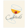 Vintage Cocktails Manhattan Magnet & Greeting Card