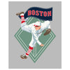 Boston World Champs Baseball Player Magnet & Greeting Card