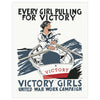 Every Girl Pulling Together for Victory Magnet & Greeting Card