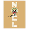 Noel Cat Christmas Card & Magnet