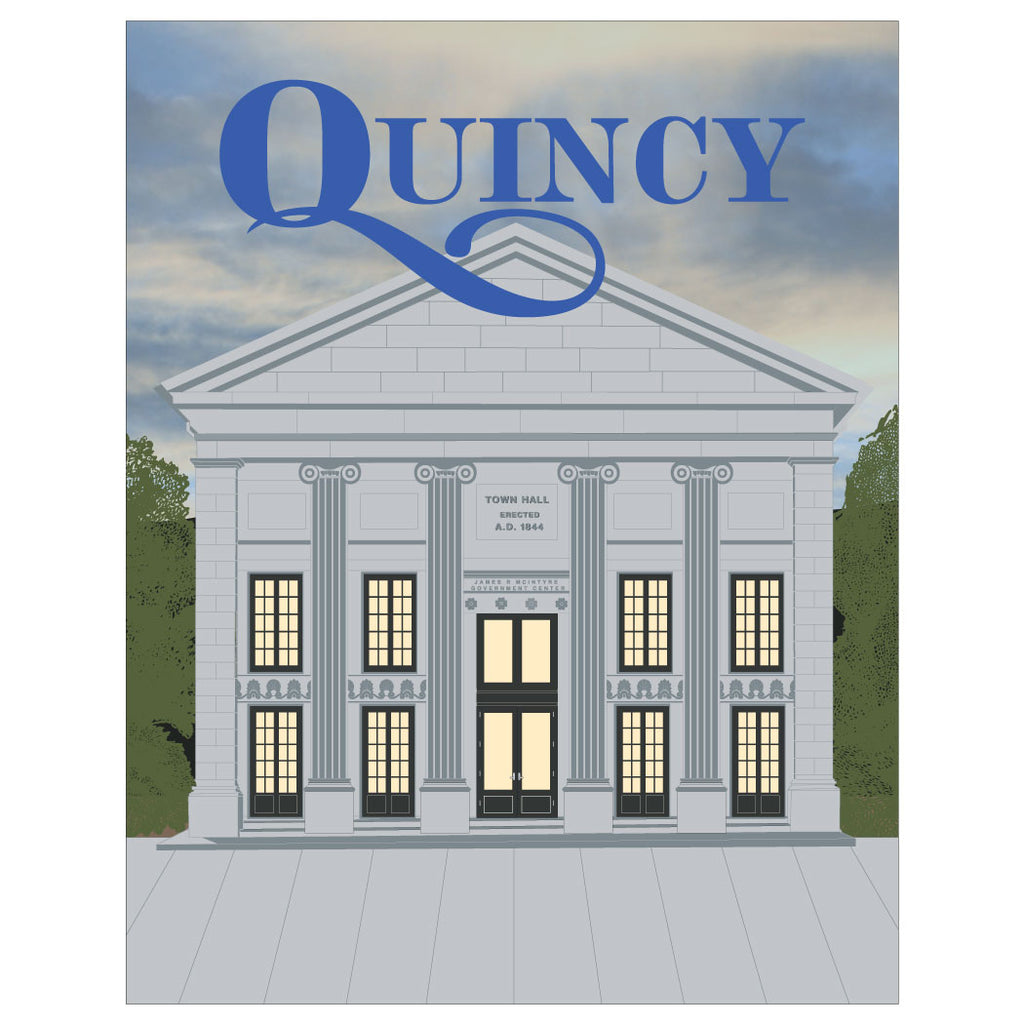 Quincy City Hall Magnet & Greeting Card