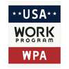 USA Work Program WPA Poster Magnet & Greeting Card