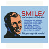 Smile & Everyone Will Help You Motivational Print Magnet & Greeting Card