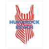 Humarock Beach Bathing Suit Magnet & Greeting Card