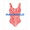 Marshfield Bathing Suit Magnet & Greeting Card