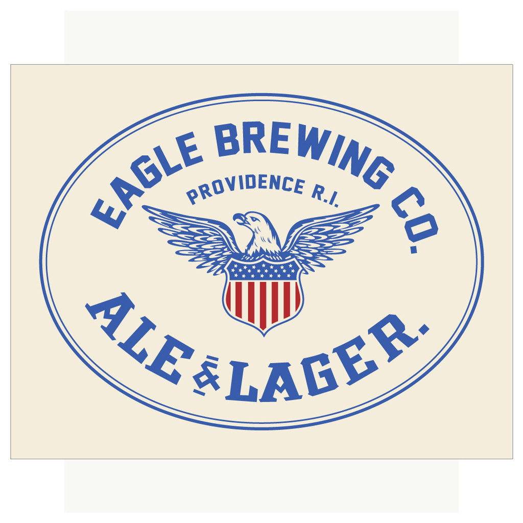 Eagle Brewing Co, Providence RI Ale & Larger Magnet & Greeting Card