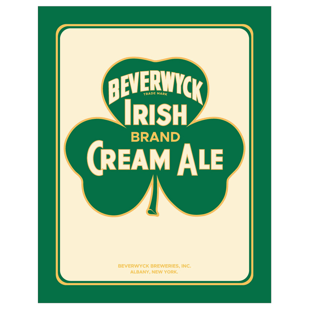 Beverwyck Irish Cream Ale Clover Beverwyck Breweries Magnet & Greeting Card