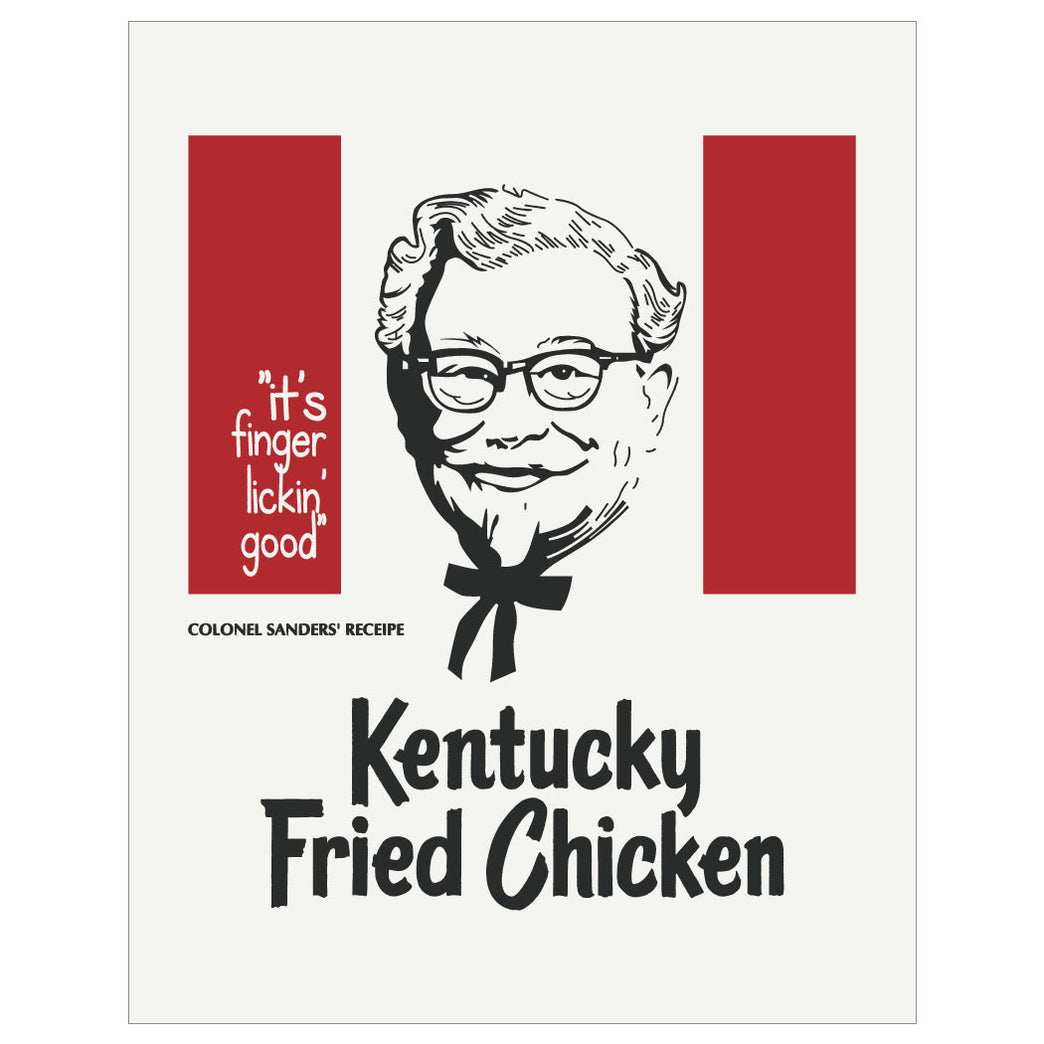 Col Sanders Kentucky Fried Chicken Finger Lickin' Good Col Sanders Print – Fridgedoor