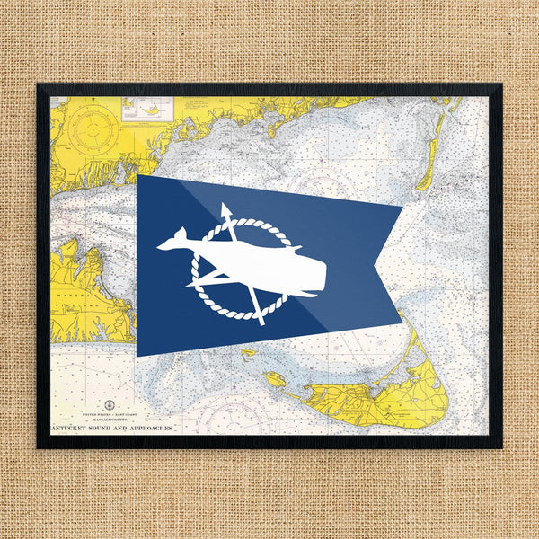 Nantucket Colorful Summer Flag Print