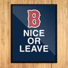 B Nice or Leave Print