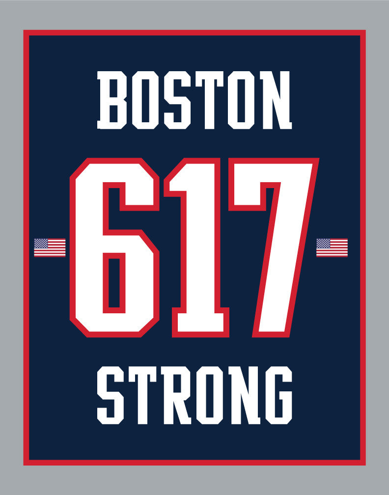 Boston 617 Strong Pats Style Magnet