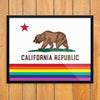 California Republic Diversity State Flag Print
