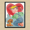 I Like You Valentine Print