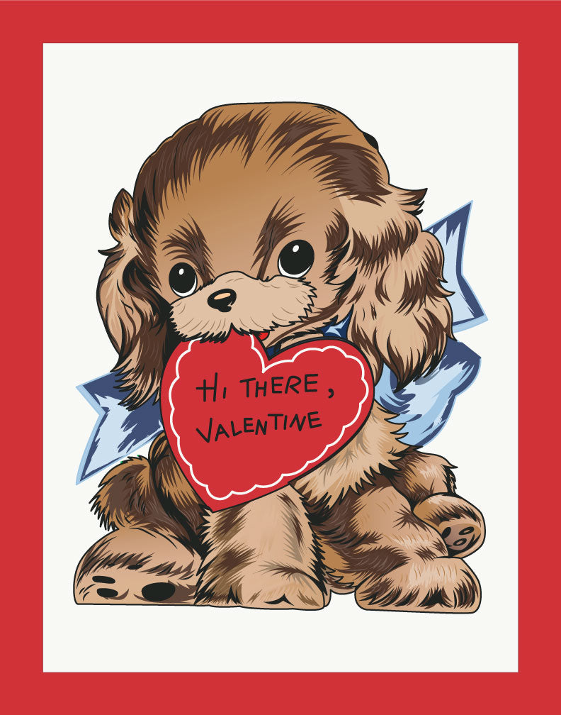 hi-there-valentine-cute-dog-print-valentine-card-fridgedoor for Free Printable Dog Valentines Day Cards Hi There Valentine Cute Dog Print & Valentine Card – Fridgedoor for Free Printable Dog Valentines Day Cards