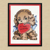 Hi There Valentine Cute Dog Print