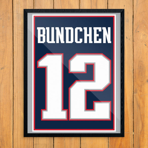 Bundchen 12 Jersey 11 x 14 Print