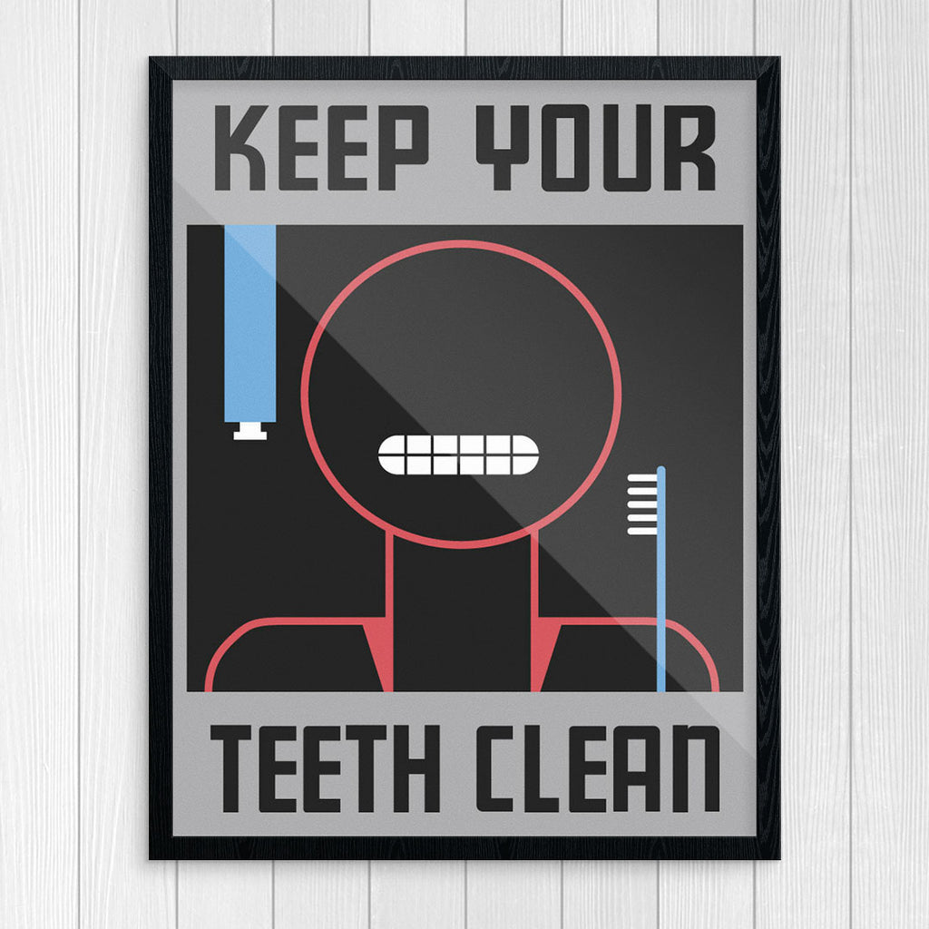 Keep Your Teeth Clean 11 x 14 Print