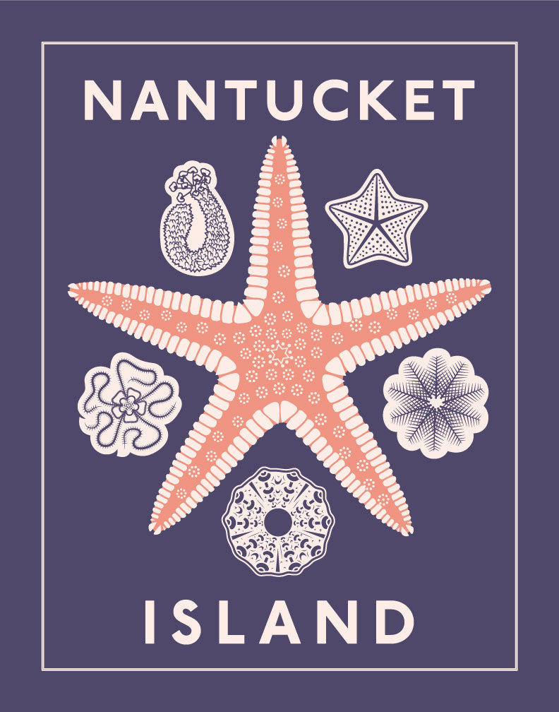 Nantucket Island Starfish Magnet