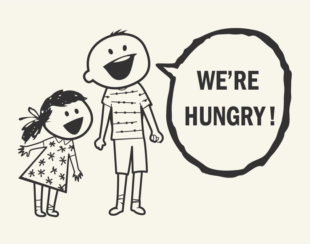 We're Hungry Kids Magnet
