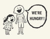 We're Hungry Kids Magnet
