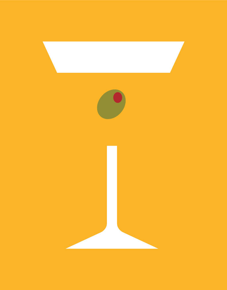Martini & Olive Magnet