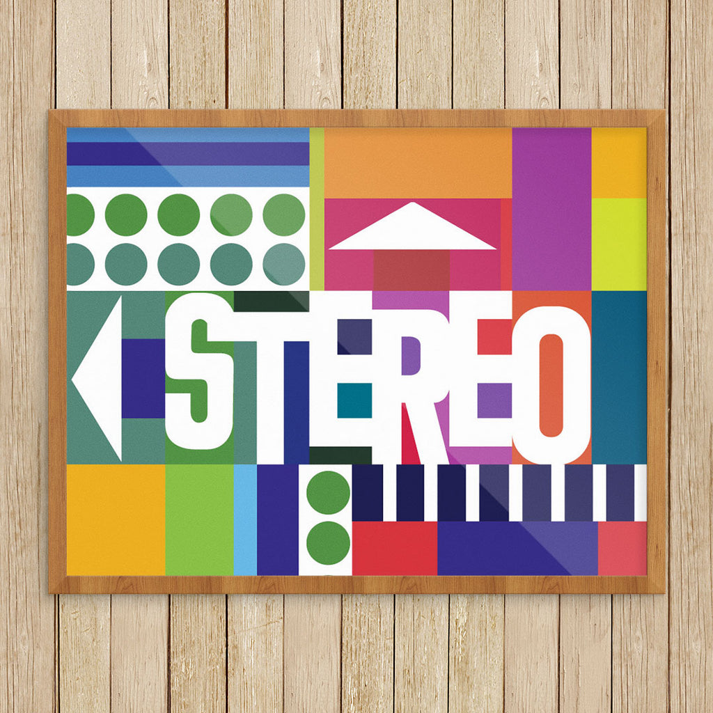 Stereo Sound & Colors 11 x 14 Print