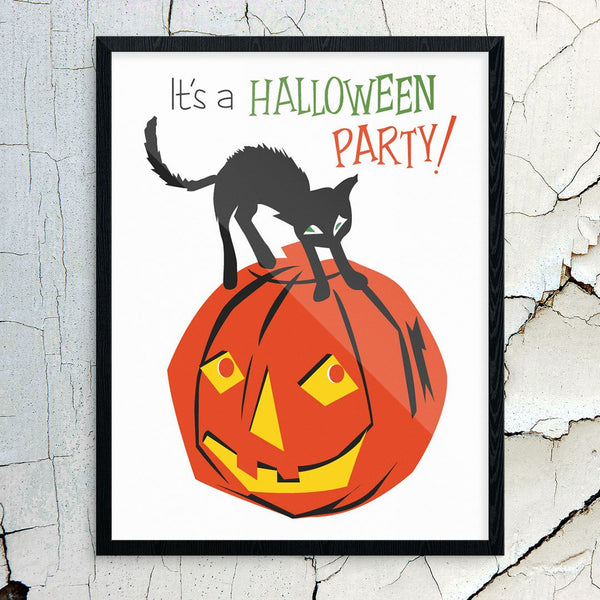 It's A Halloween Party  Print