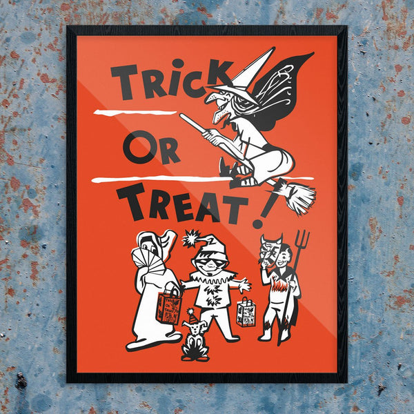 Halloween Trick or Treaters Print