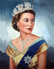 Young Queen Elizabeth II Portrait Magnet