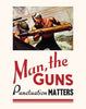 Man, the Guns! Punctuation Matters Magnet