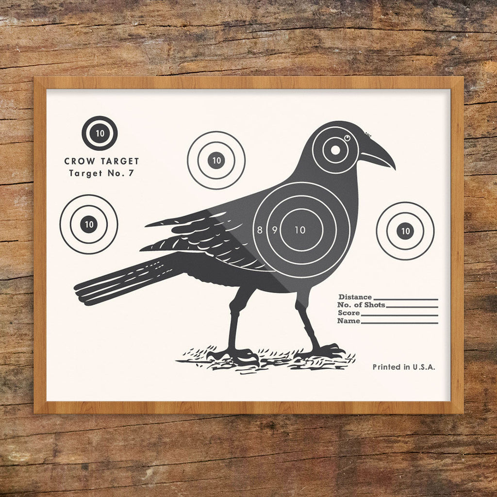 Crow Shooting Target 11 x 14 Print