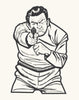 Vintage Police Criminal Shooting Target Magnet