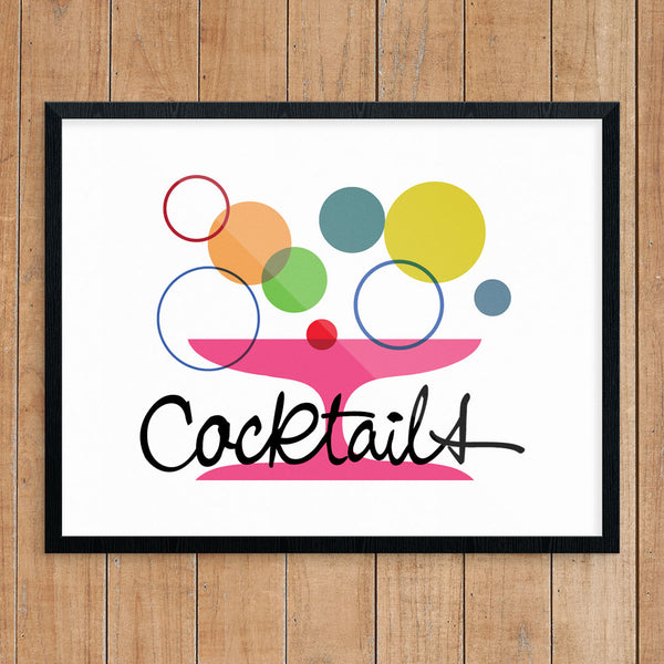 Bubbly Cocktails 11 x 14 Print